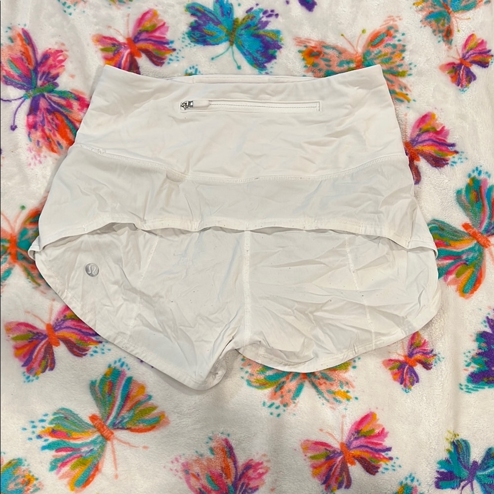 Women's White Athletic Shorts